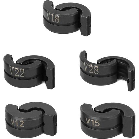 Mâchoires de Sertissage V Contour, V12/15/18/22/28mm pour Pince a Sertir (1/5)