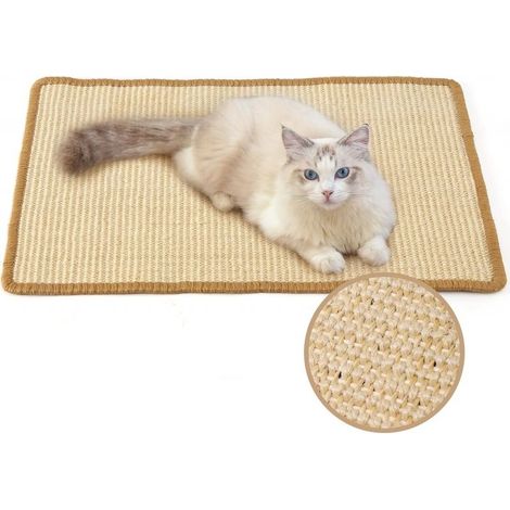 Tapis à griffer pour Chat Sisal Pour chats 50 x 30 cm Beige (1/5)