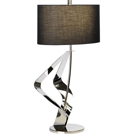 Tischlampe Schreibtischlampe Beistelllampe Nachttischlampe Stahl H 77,5 cm (1/2)