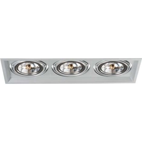 Plafonnier encastré Kanlux ARTO 26616 3xAR111 chrome (1/3)