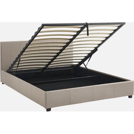 Cama con somier abatible y cabecero, 160x200m