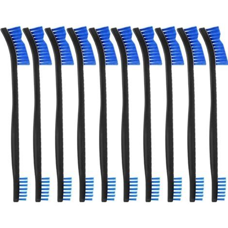 QORVA-10 pièces Ensemble de brosses de Nettoyage à Double extrémité pour Pistolet Petites brosses à crevasses en Fil d'acier Inoxydable Mini Brosse de Nettoyage Tout Usage (1/5)