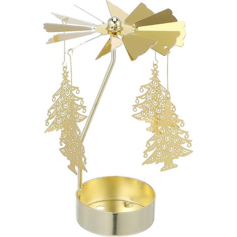 Bougeoir rotatif en fer, compatible avec les chandeliers, décoration élégante (1 pièce). (1/5)