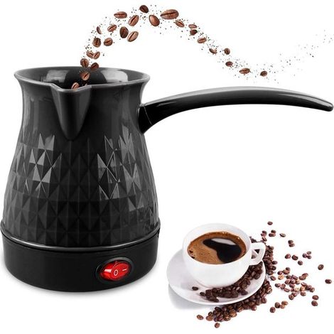Cafetière électrique turque 500 ml en acier inoxydable, cafetière pour café turc, moka et café grec, format pratique pour cuisine et voyage (1/5)
