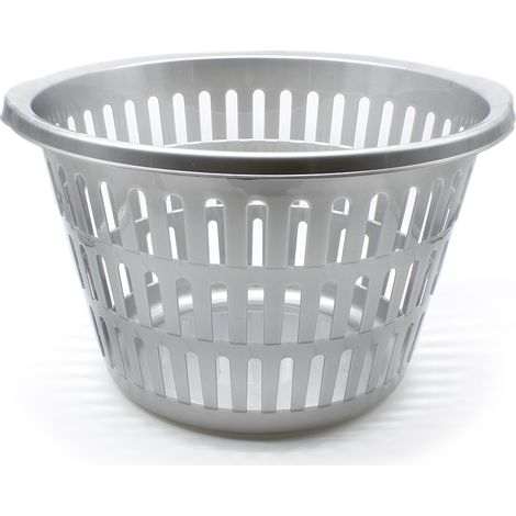 Cesta ropa redonda Gris (1/4)