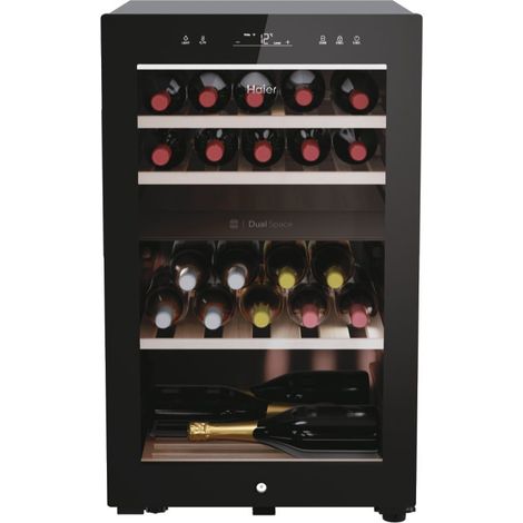 Cantinetta Vino Haier HWS42GDAU1 con Compressore Libera Installazione Luci 3D Natural Airflow System Nero (1/10)