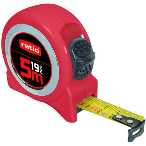 Flexómetro Cinta 19/5 m Display 12 Pzas. RATIOBASIC