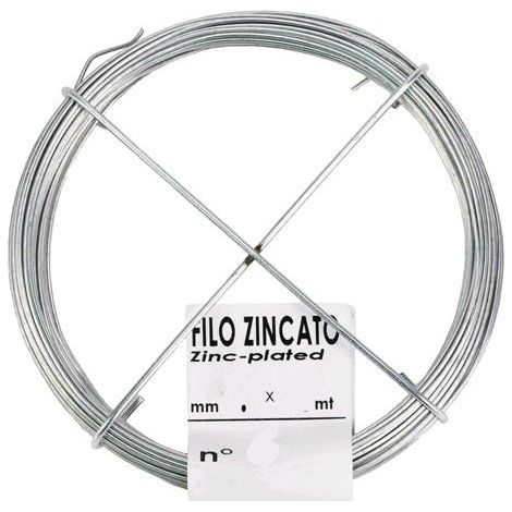 Matassina Filo Zincato N.16 Ø 2,7 mm 20 m Filotecnica 10 Pezzi