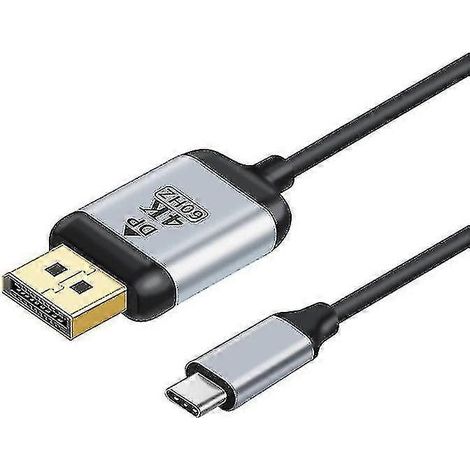 Câble Thunderbolt 3 USB-C vers DP pour conversion DisplayPort 4K 60 Hz (1/5)