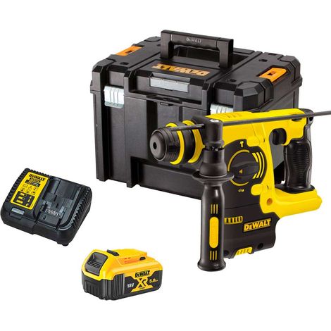 DeWalt DCH253P1 Cordless SDS+ Plus Rotary Hammer Drill 18v With 5.0Ah Battery And Charger (1/2)