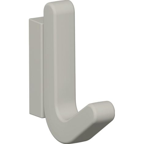 HEWI Einzelhaken Serie 477 matt, elastischKunststoff (TPU) 97 lichtgrau Höhe 68 mm (1/4)