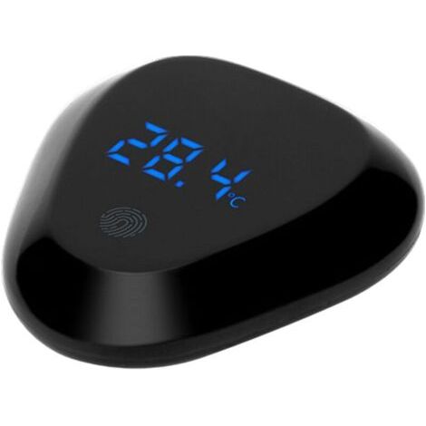 QORVA-Thermomètre numérique pour aquarium, thermomètre tactile sans fil, thermomètre précis à affichage LED avec autocollant pour la maison, l'aquarium et le bain de bébé