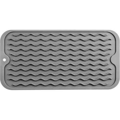 Tapis de Schage Vaisselle en Silicone Rsistant la Chaleur cologique pour Comptoir de Cuisine (1/4)