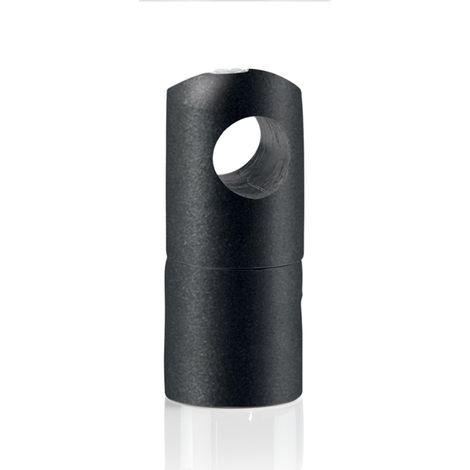Supporto Distanziatore Cavo Metallo Nero 15X30Mm (1/2)