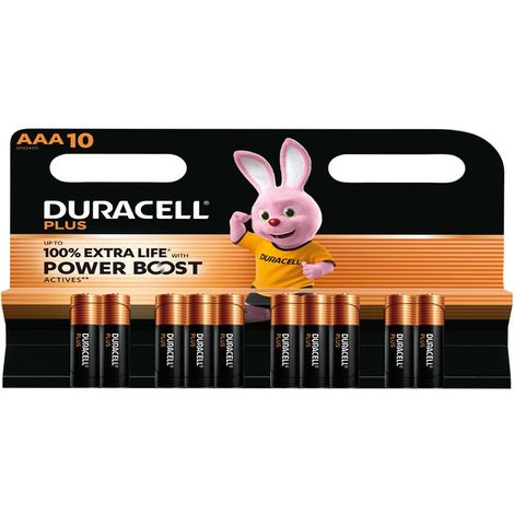Duracell S30949 AAA Cell Plus with Power Boost Batteries (Pack 10) DURAAAPB10