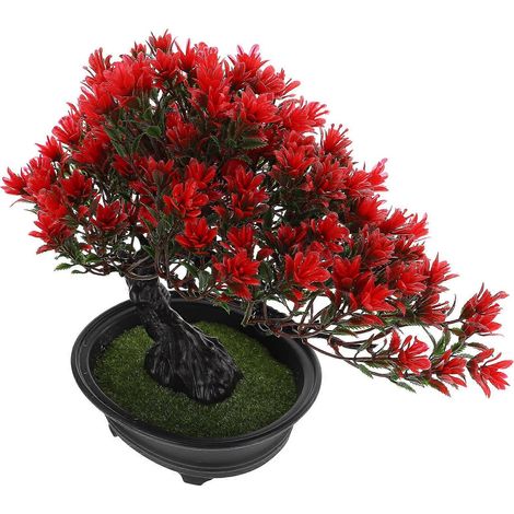 Plante artificielle bonsaï décorative, pin artificiel (lot de 2) (1/5)