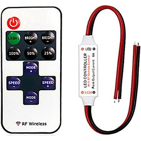 Télécommande sans fil mini RF à 11 touches -- (1/5)