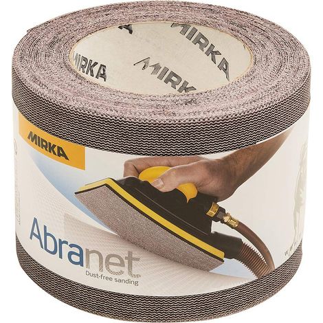 Mirka Abranet rotolo abrasivo netto 93 mm x 10 m a strappo, grana P120, 1 rotolo, per levigare legno, stucco, vernice, plastica, 545BQ001123R