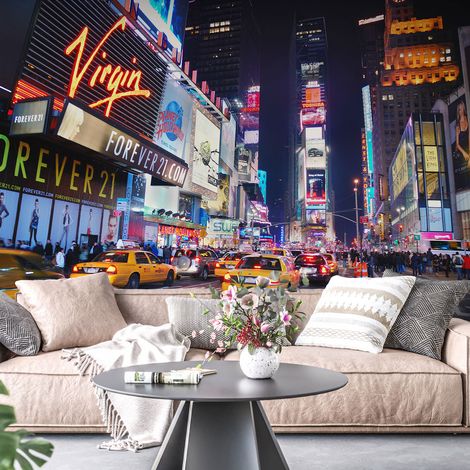 Papier peint panoramique - New York Time Square - 130 cm x 86 cm (1/4)