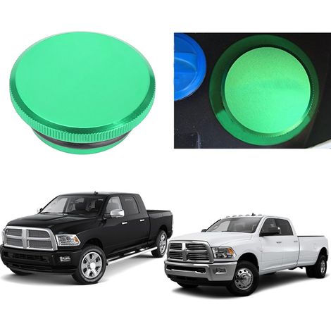 Bouchon de réservoir de carburant en alliage d'aluminium pour Dodge Ram 1500 2500 3500 2013-2017 (Vert) (1/5)