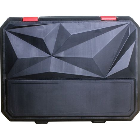 Set d’outils manuels 238 pièces en acier au carbone avec mallette noire et rouge (1/5)