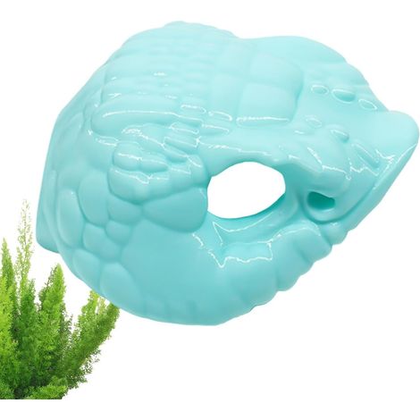 Grotte Reptile Forme Réaliste en Tête de Serpent Décor de Terrarium pour Dragon Barbu Pour Araignée Iguane Tortue Gecko Léopard Escargot Grenouille Arboricole Caméléon (1/5)