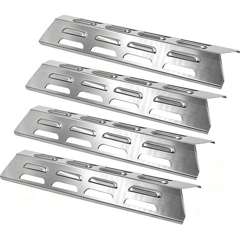 Ersatz-Hitzeschutzplatte/Grillschutz aus Edelstahl für bestimmte Gasgrillmodelle von Campingaz, Alice's Garden, Char-Broil, CCLIFE, LANDMANN und anderen Herstellern – 4er-Pack (1/5)