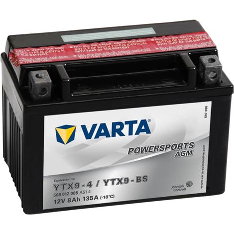 BaterÃa VARTA YTX9-BS 12V 8Ah