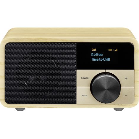 Sangean Genuine Mini DDR-7 Tischradio DAB+, UKW AUX, Bluetooth® Holz (1/5)