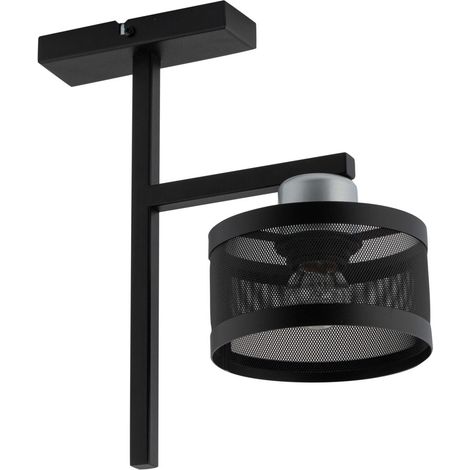 Plafoniera moderna nero/argento Off E27 15W Sigma Lighting