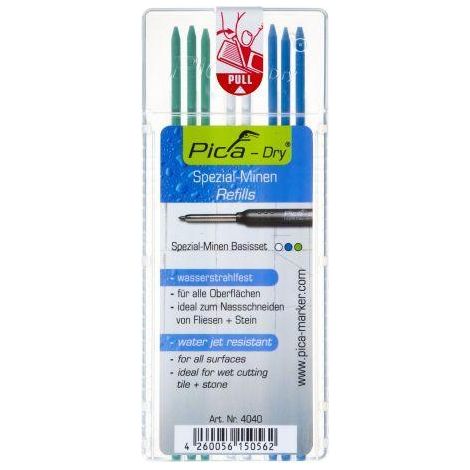 PICA pica-4043-estuche 10 minas dry blanco , pica-4043-estuche 10 minas dry blanco