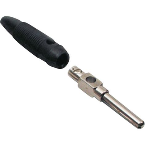 BKL Electronic 072150-P Bananenstecker Stecker, gerade Stift-Ø: 4 mm Schwarz 1 St.