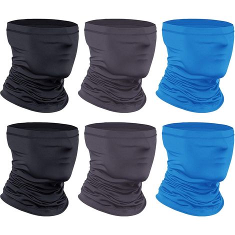 [Lot de 6] Cache-cou, écharpe, bandana respirant pour le visage, guêtres rafraîchissantes pour le cou (1 paire)