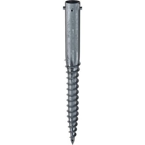 KRINNER Schraubfundament G Länge 1300 mm Ø 114 mmGewinde 4xM16 10,3 kg Stahl (1/2)
