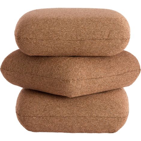 Pouffe bois marron foncé Light & Living Laurie 44,5x44,5x44,5 cm (1/3)