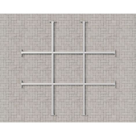 Hörmann Ecostar Unterkonstruktion für Fußböden für "Euroline" und "Juno" Gerätehäuser mit Satteldach, silber, 214 x 118 cm