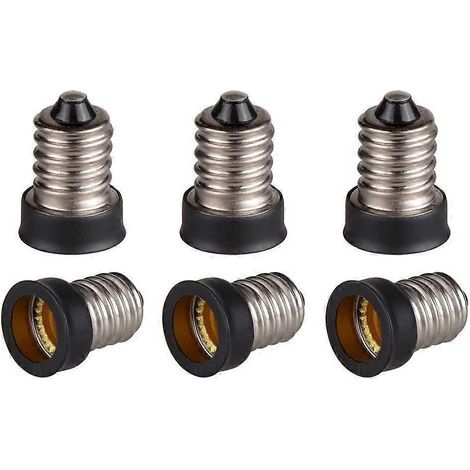 Lot de 10 adaptateurs E14 vers E12, réducteur de douille à vis européenne (E14) vers douille à vis candélabre (E12) (1/4)
