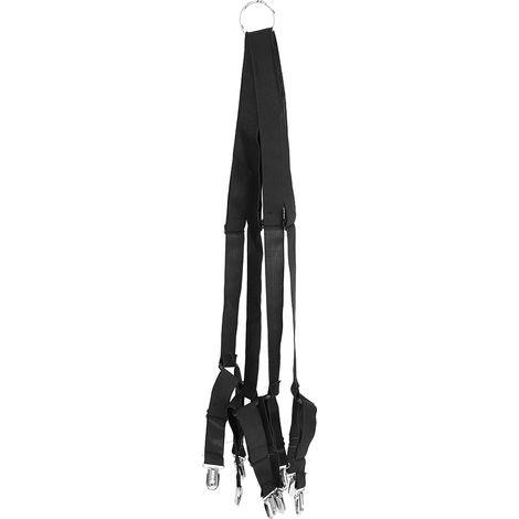 Lots de 8 pinces de maintien antidérapantes pour drap, sangle élastique réglable avec clips noirs (1/5)