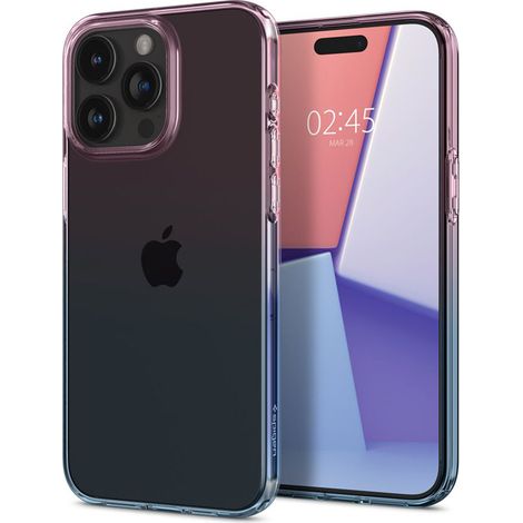 Spigen Liquid Crystal Glitter - Custodia per iPhone 15 Pro (Rosa sfumato) (1/5)