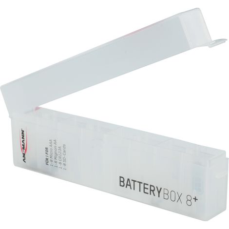 Ansmann Foto Plus 8 Batteriebox 8x Micro (AAA), Mignon (AA), CR123 (L x B x H) 160 x 22 x 55 mm