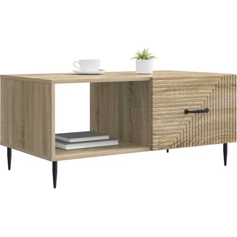 Maison Exclusive - Couchtisch Sonoma-Eiche 90 x 50 x 40 cm Holzwe