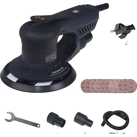 Ponceuse orbitale aléatoire, puissance de 360W, vitesse de 10000 RPM, 220V 5.0mm (1/2)