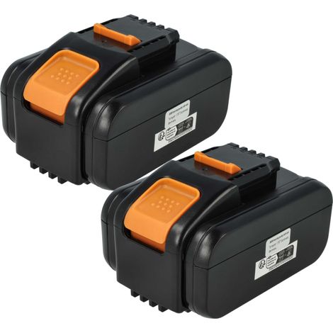 vhbw 2x Battery compatible with Worx Landroid WG163E, WG163E.3, WG173E.9, WG184E, WG252E, WG284E, WG324E.9 Power Tools (4000 mAh, Li-Ion, 20 V)