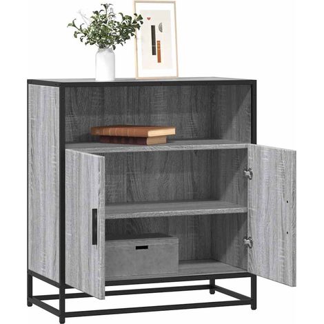 Sideboard Grau Sonoma 68x35x76 cm Holzwerkstoff