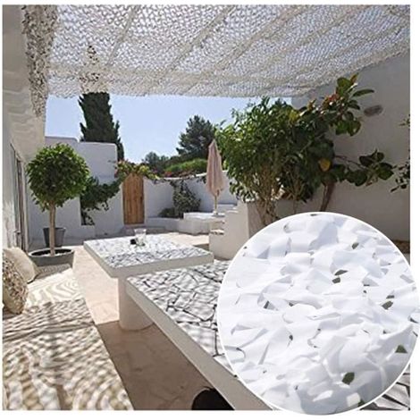 Filet de Camouflage - Voile d'ombrage rectangulaire - Blanc - 3x3m multicolore VOILE D'OMBRAGE (1/4)