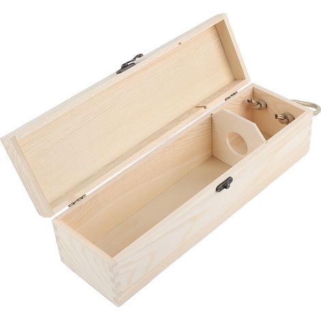 Lot en bois pour bouteille de vin rouge coffret cadeau porte-bouteille (1/5)