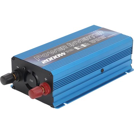 Convertisseur de puissance solaire universel pour voiture, en alliage d'aluminium, silencieux, à onde sinusoïdale modifiée, pour charge polyvalente, 2000 W (1/5)
