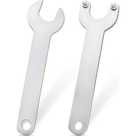 2 Pièces ,Cle Meuleuse,pour Meuleuse D'angle 125,La Clé Supérieure Mesure 14,5 cm de Long,La Clé Inférieure Mesure 14 cm de Long (1/5)