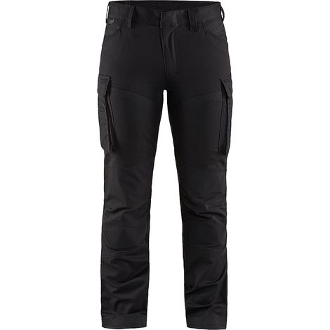 Pantalon maintenance stretch 2D femme 7147 - Noir L - FR(44) - SE(C42) - Courtes