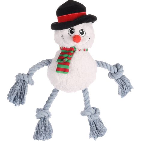 Bonhomme de neige Blanc Xima Jouet Noël pour chien - Flamingo (1/3)